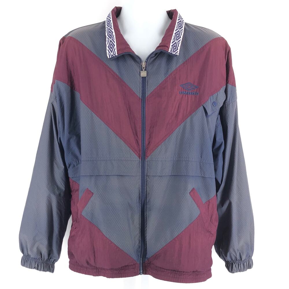 90s Umbro color block windbreaker jacket 1990s vintage